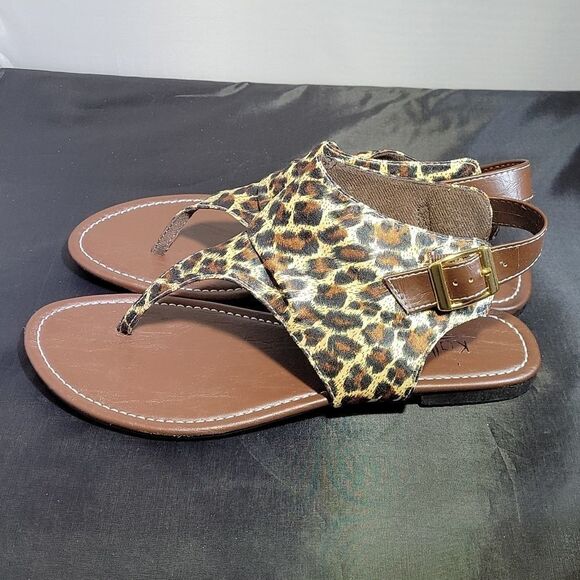 BRAND NEW AROMA LEOPARD PRINT WOMEN"S SANDAL - Picture 10 of 14